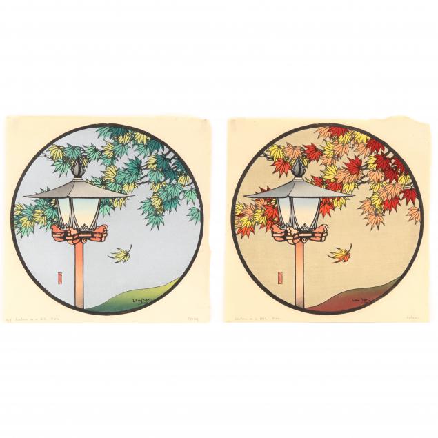 lilian-may-miller-american-1895-1943-i-lantern-on-a-hill-nikko-autumn-and-spring-i