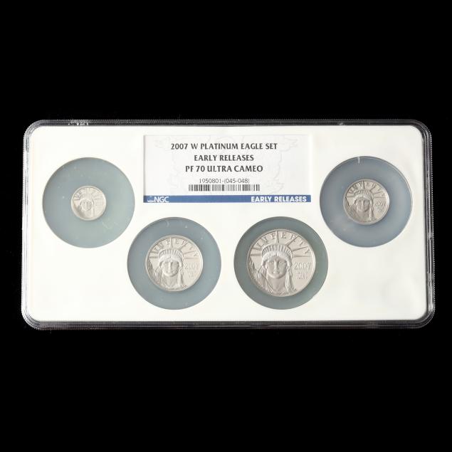 2007-w-platinum-eagle-set-ngc-early-releases-pf-70-ultra-cameo