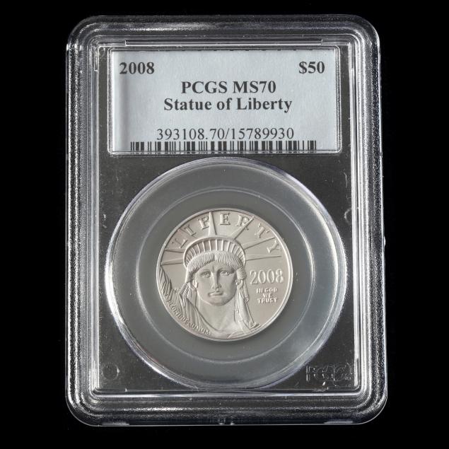 2008-50-platinum-statue-of-liberty-pcgs-ms70