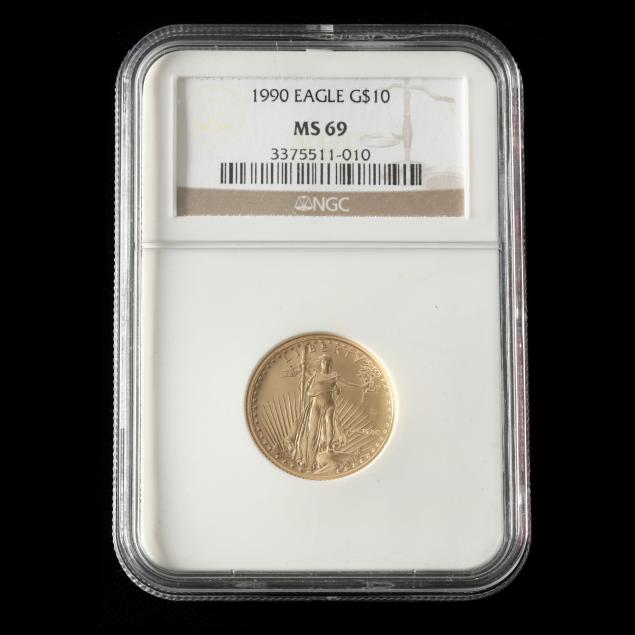 1990-10-gold-american-eagle-bullion-coin-ngc-ms69