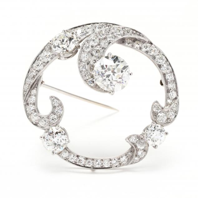 a-fine-platinum-and-diamond-circle-brooch