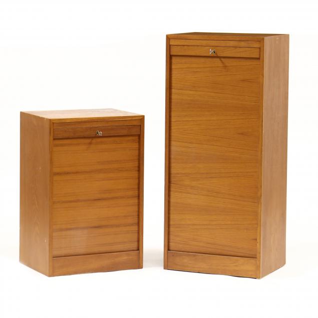 two-teak-tambour-filing-cabinets