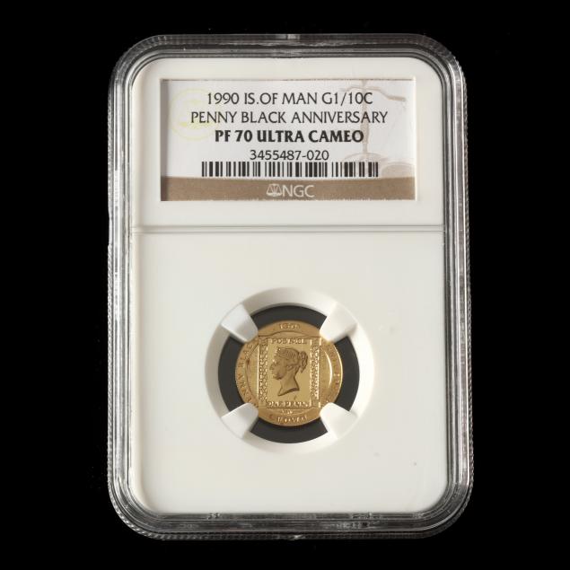 isle-of-man-1990-gold-1-10th-oz-penny-black-anniversary-coin