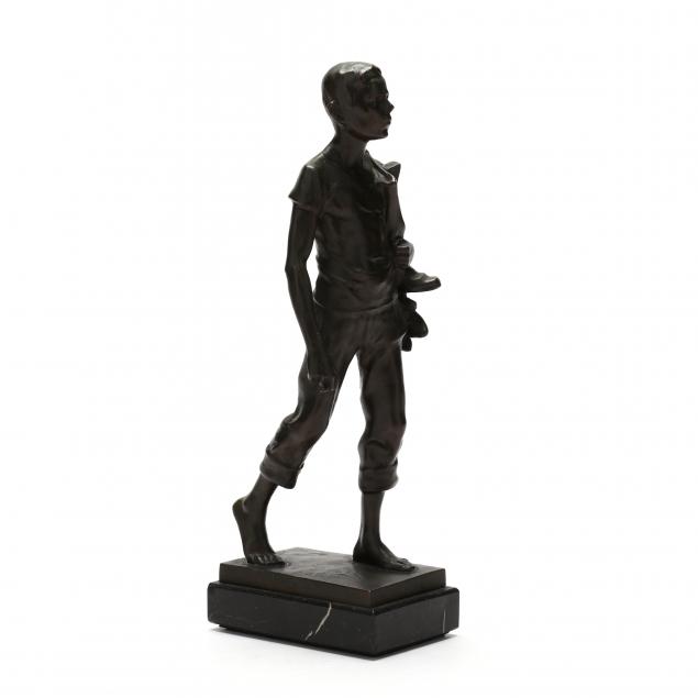adolf-josef-pohl-austrian-1872-1930-bronze-boy-striding-with-boots