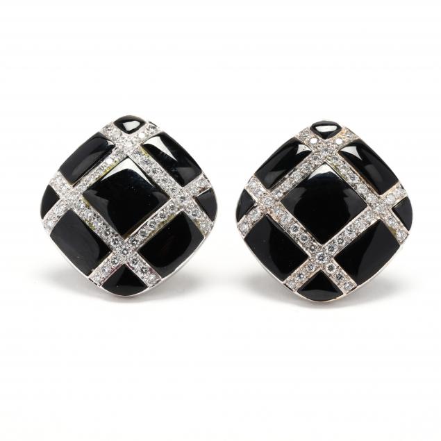 pair-of-white-gold-enamel-and-diamond-earrings