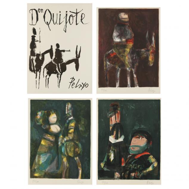 orlando-pelayo-spanish-1920-1990-i-don-quijote-i-complete-portfolio-some-framed
