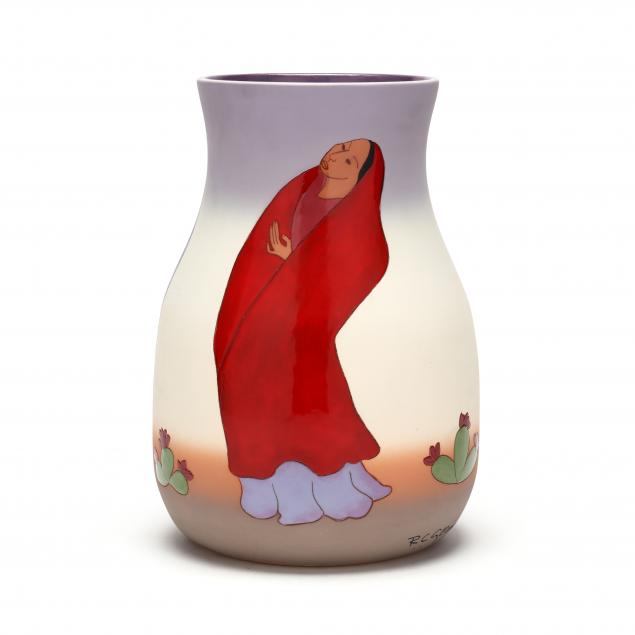 r-c-gorman-american-1932-2005-i-desert-flowers-i-pottery-vase