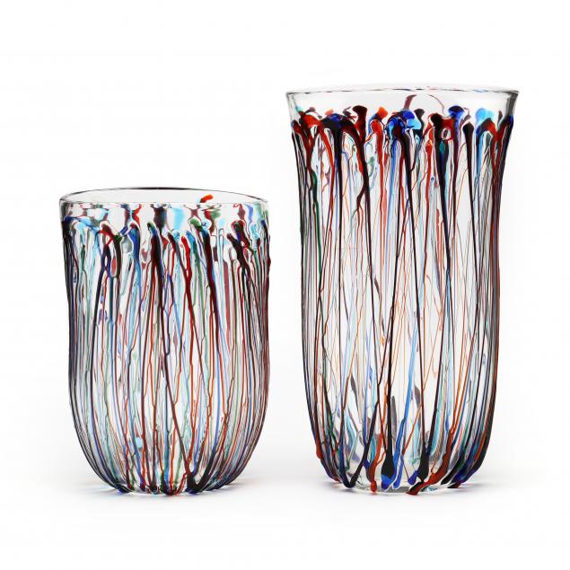 enrico-cammozzo-italian-b-1965-two-murano-art-glass-vases