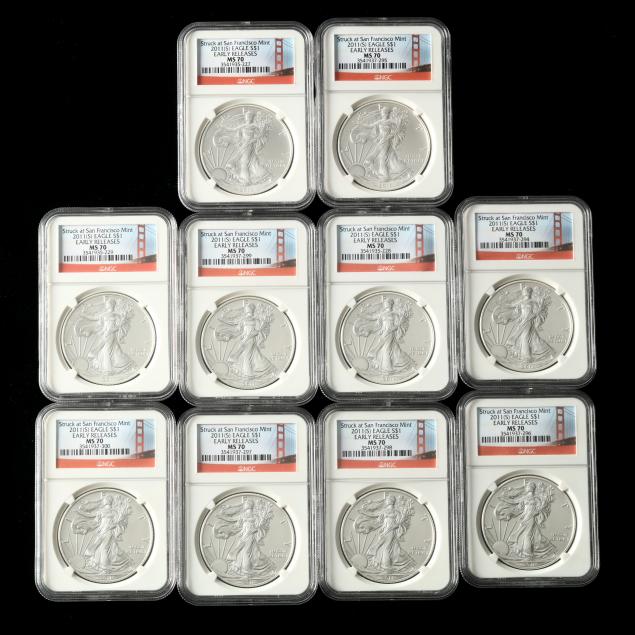 ten-10-2011-s-1-american-eagles-early-releases-ngc-ms70
