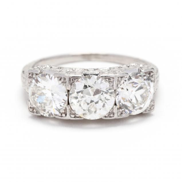 antique-platinum-and-three-stone-diamond-ring