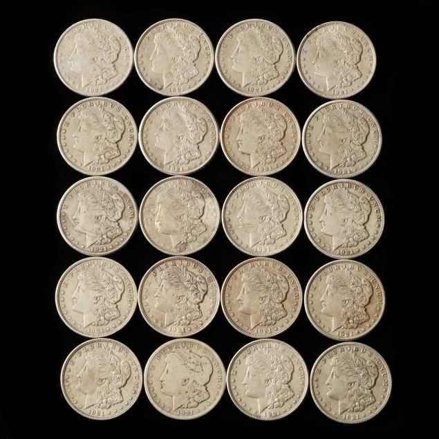 roll-of-twenty-20-1921-dated-morgan-silver-dollars