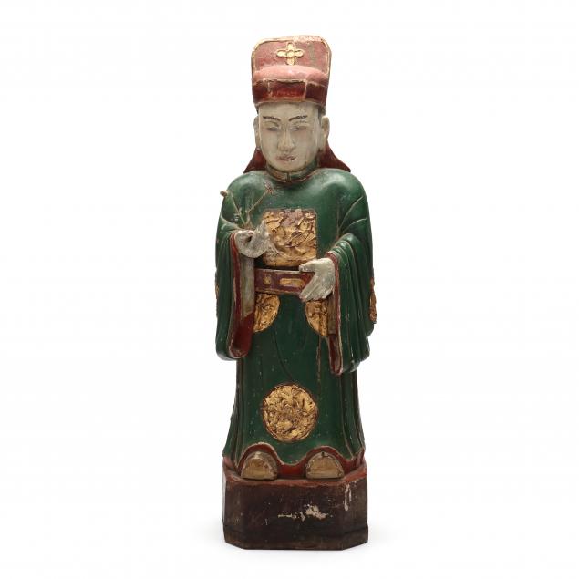 a-chinese-carved-wooden-figure-of-an-official