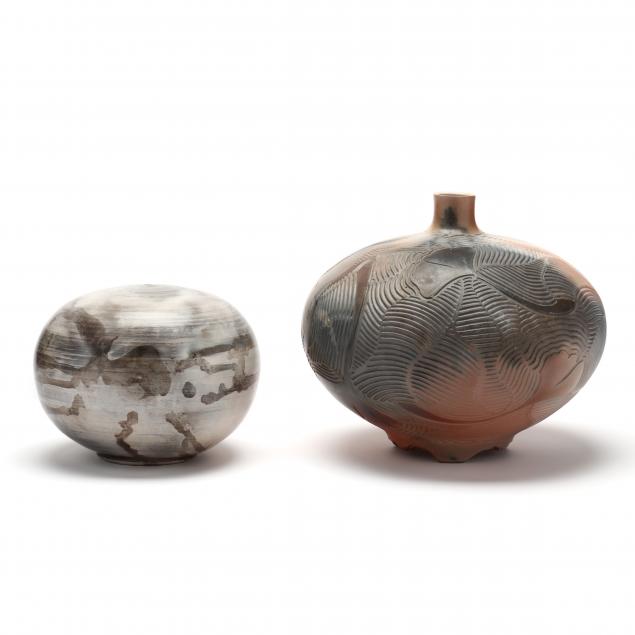 two-signed-raku-fired-pots