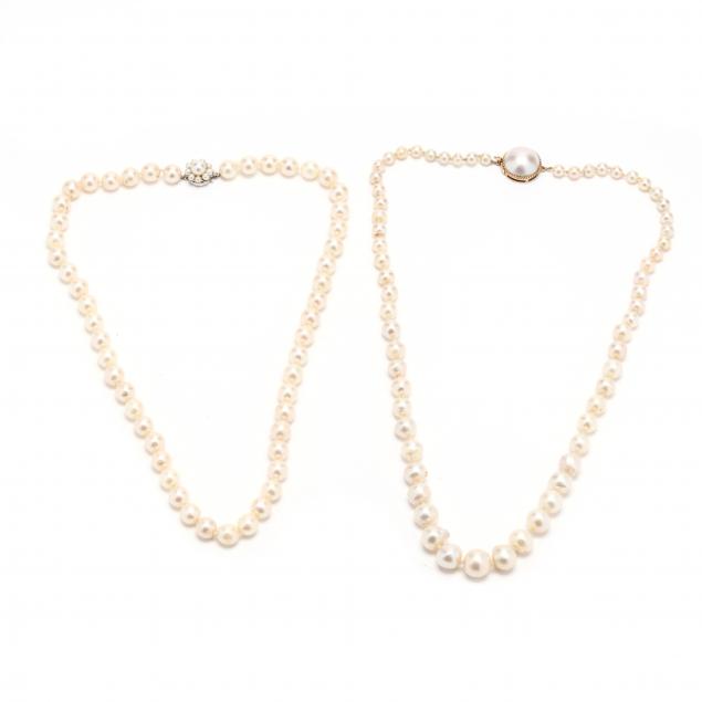 two-pearl-necklaces