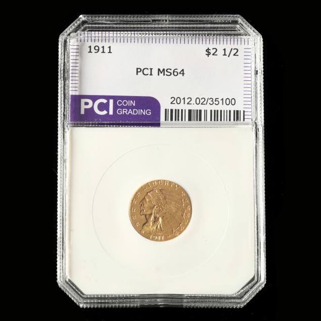 1911-indian-head-2-50-gold-quarter-eagle-pci-ms64