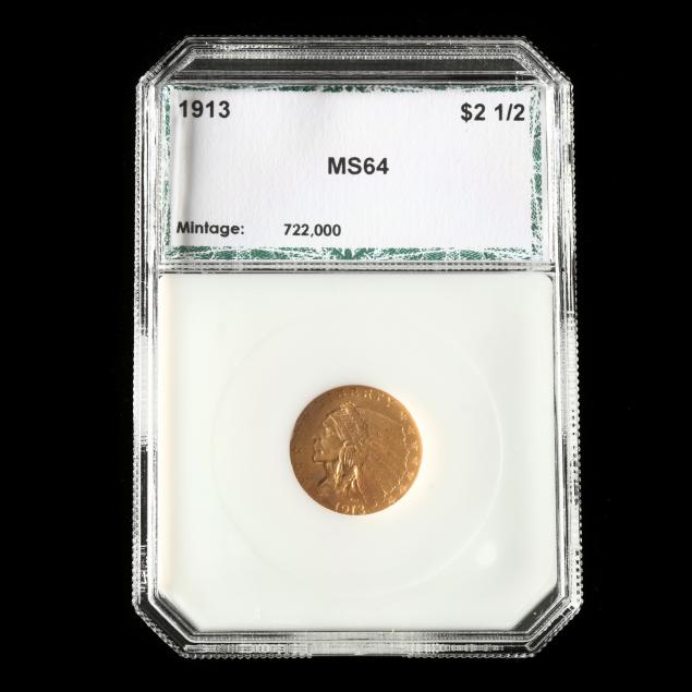 1913-indian-head-2-50-gold-quarter-eagle-pci-ms64