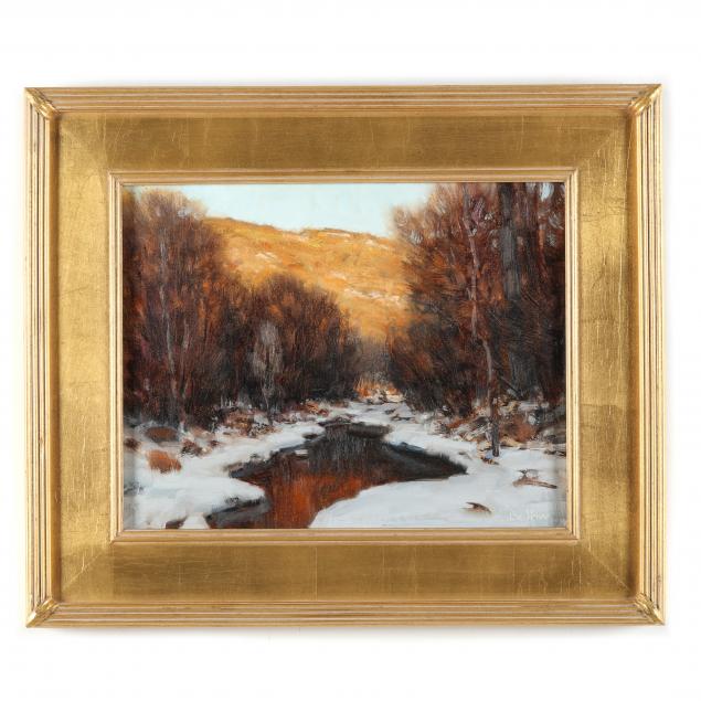 david-ballew-american-b-1955-i-winter-reflections-idledale-colorado-i