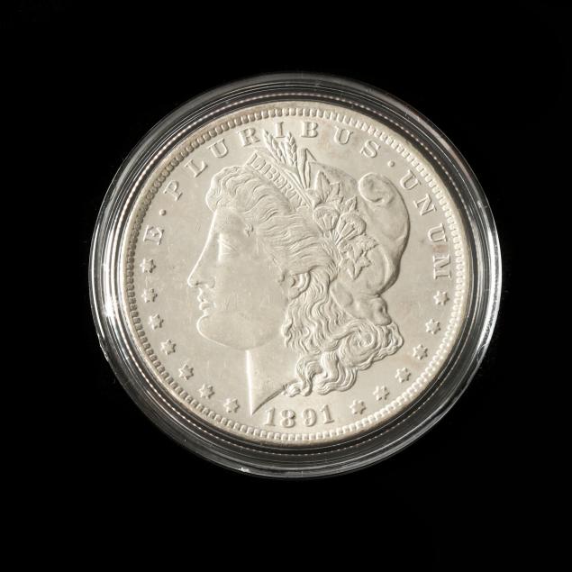 exceptional-uncirculated-1891-cc-morgan-silver-dollar