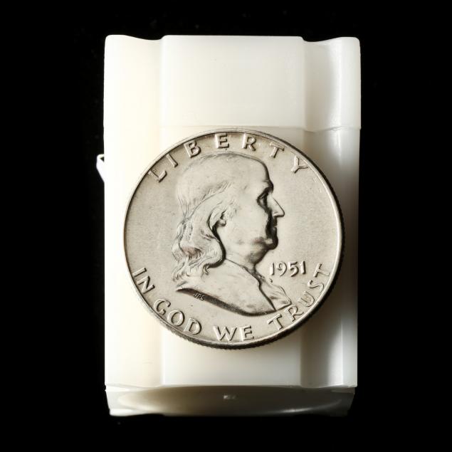 roll-of-twenty-20-uncirculated-1951-p-franklin-half-dollars