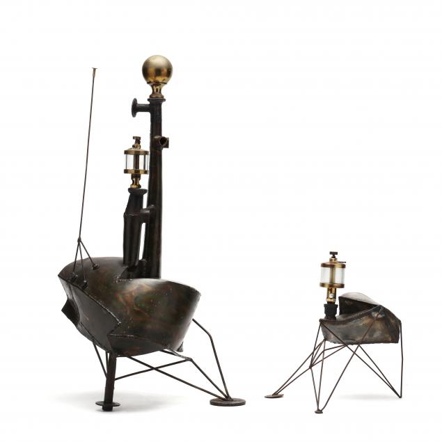 dan-welz-nc-1934-2021-two-fabricated-found-object-sculptures