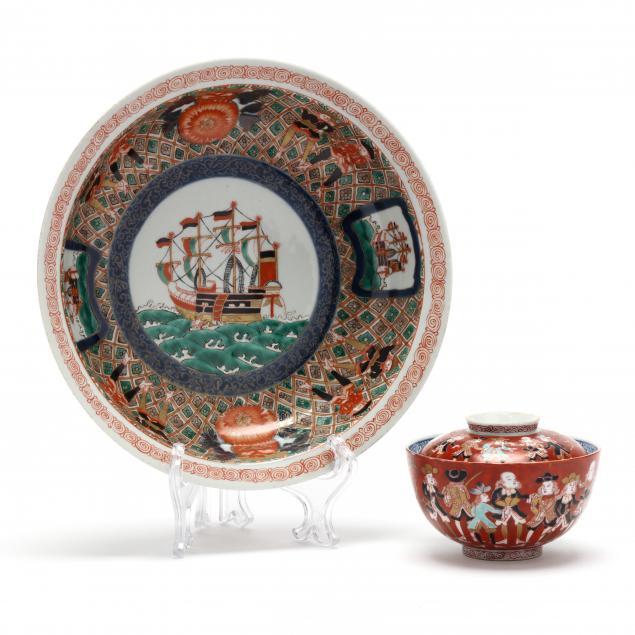 two-japanese-imari-porcelain-i-namban-i-black-ship-bowls