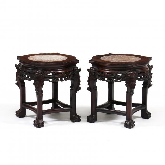 pair-of-chinese-carved-harwood-and-marble-top-stands