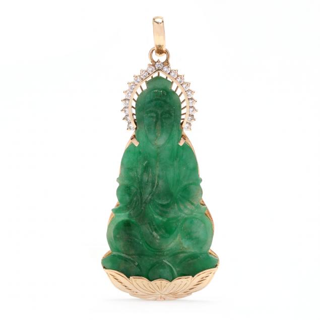 gold-and-carved-jade-pendant-of-guanyin