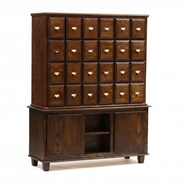 custom-oak-storage-cabinet