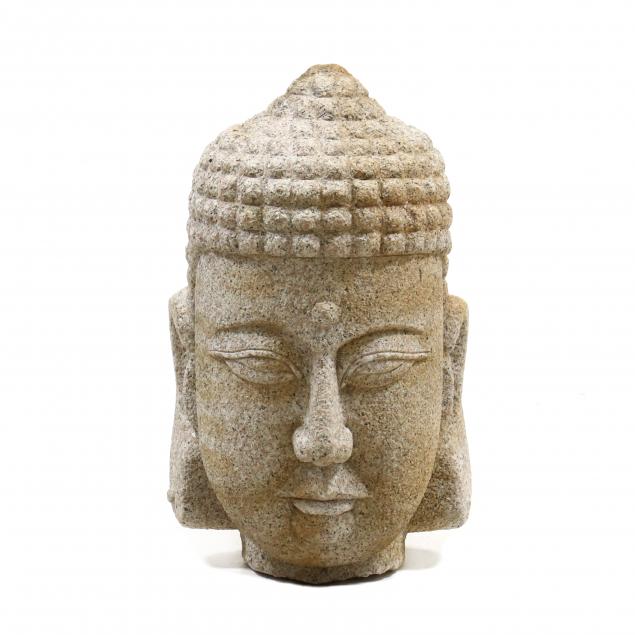 large-carved-granite-head-of-buddha