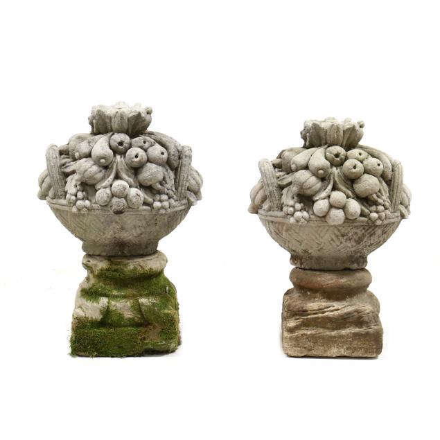 pair-of-cast-stone-fruit-baskets-on-antique-stone-plinths
