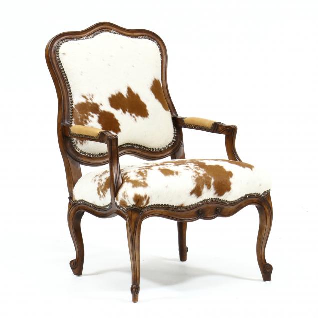 drexel-heritage-hide-upholstered-fauteuil