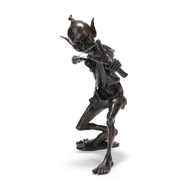 julian-jeffrey-british-b-1973-i-puck-i-bronze-hoblin-garden-sculpture