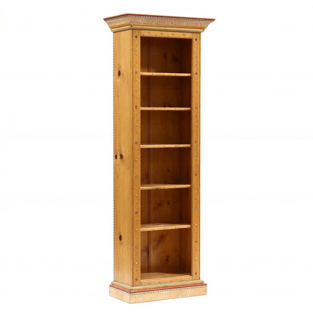 david-marsh-paint-decorated-tall-bookcase