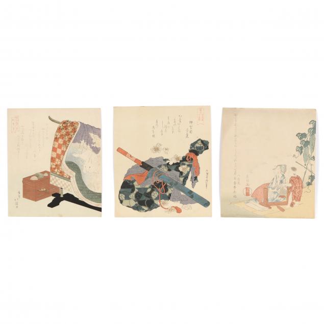japanese-surimono-woodblock-prints-after-hokusai-and-hokkei
