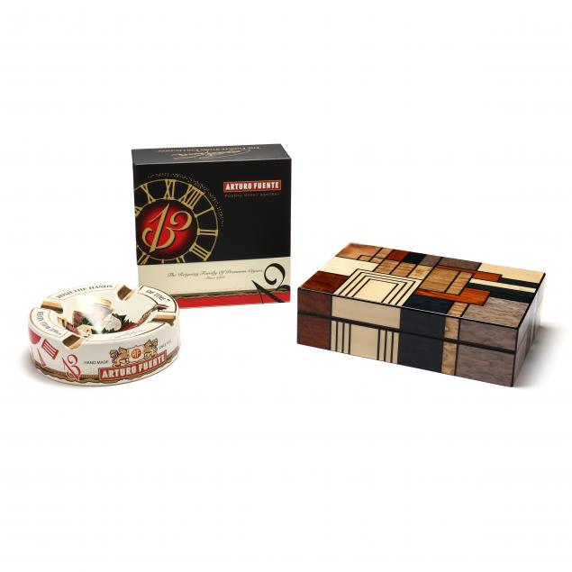 gurkha-i-art-deco-i-cigar-humidor-and-arturo-fuente-ashtray