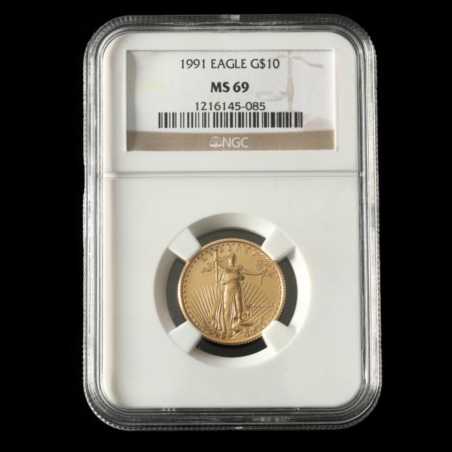 1991-10-gold-american-eagle-bullion-coin-ngc-ms69