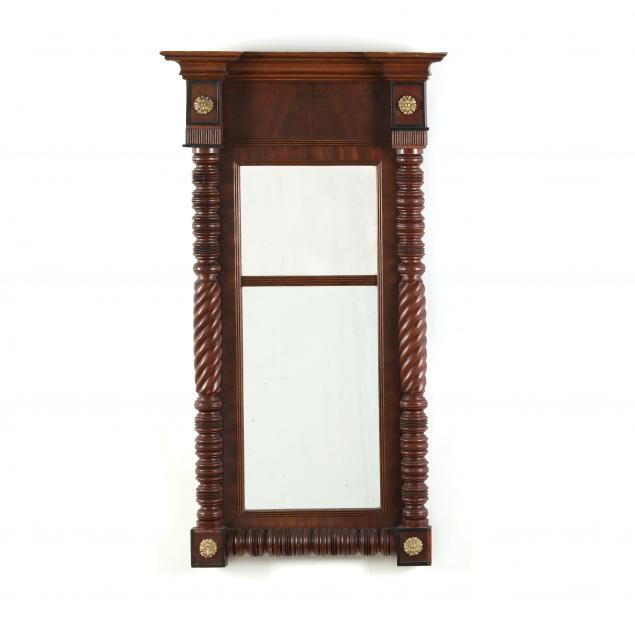 american-federal-mahogany-double-plate-mirror