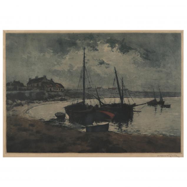 manuel-robbe-french-1872-1936-harbor-scene