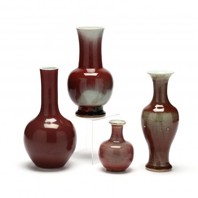 four-chinese-peach-bloom-glazed-vases