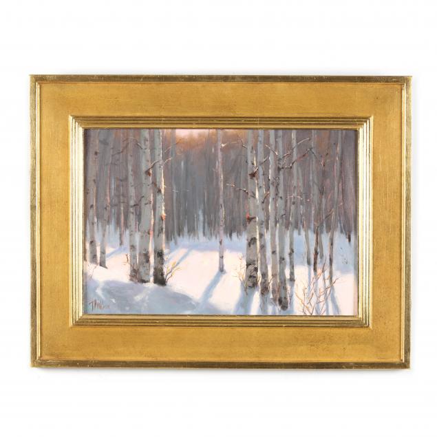 a-contemporary-american-southwest-landscape-painting-of-birches-in-snow