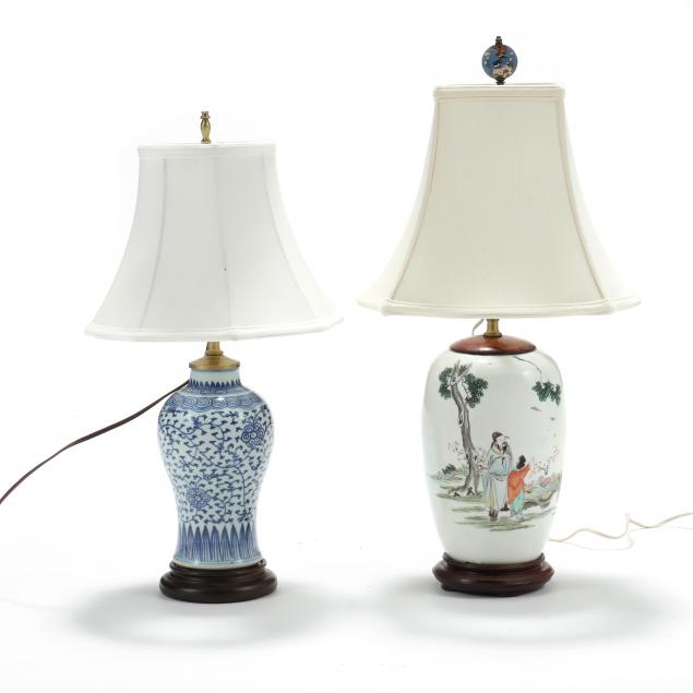 two-chinese-porcelain-vase-lamps