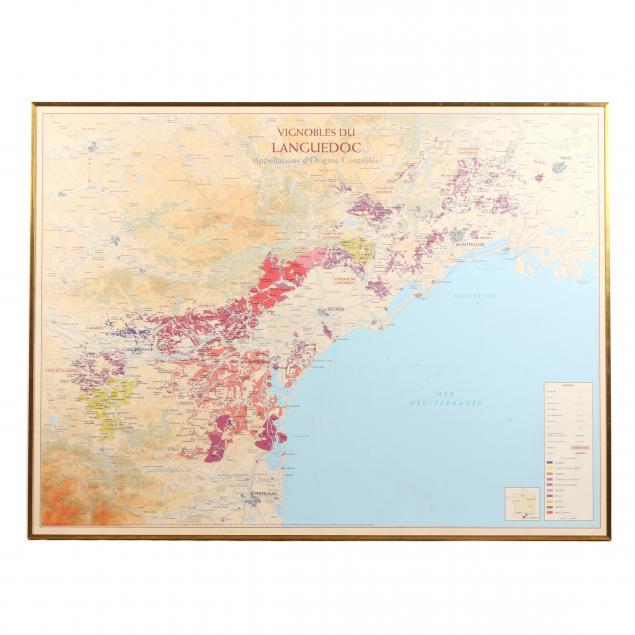large-framed-map-of-the-wine-vineyards-of-languedoc-roussillon-france