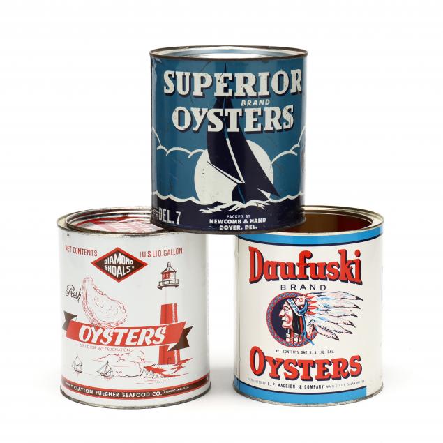 three-vintage-southern-one-gallon-oyster-tins