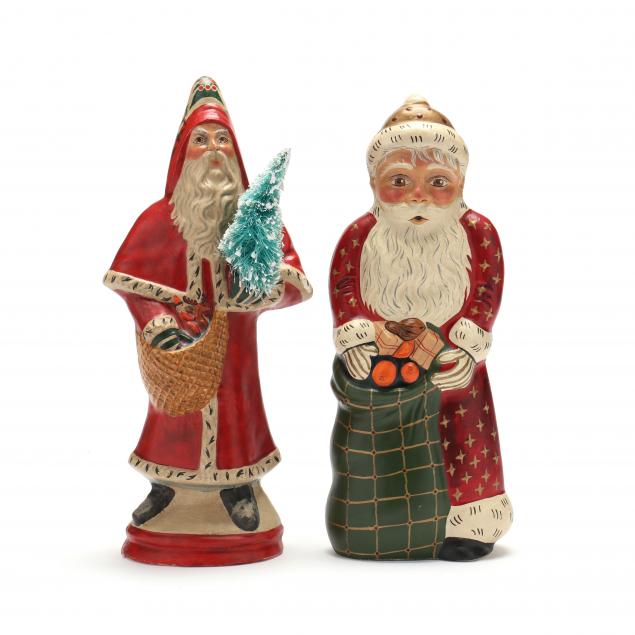 two-large-vaillancourt-santa-figures