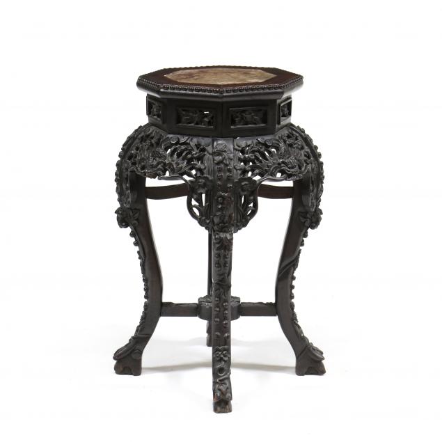 a-chinese-octagonal-carved-chinese-stand-with-marble-top