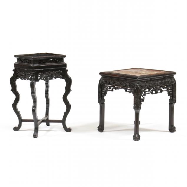 two-chinese-carved-wood-tables