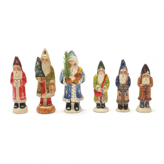 group-of-six-small-vaillancourt-santas-boxed