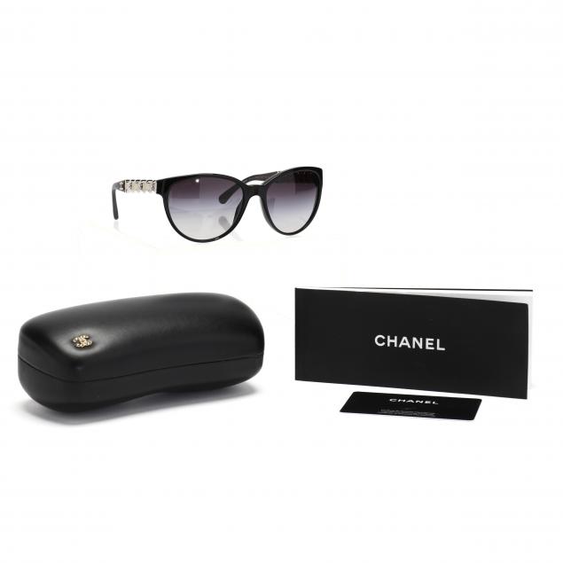 CHANEL, Accessories, Chanel Blackwhite Sunglasses