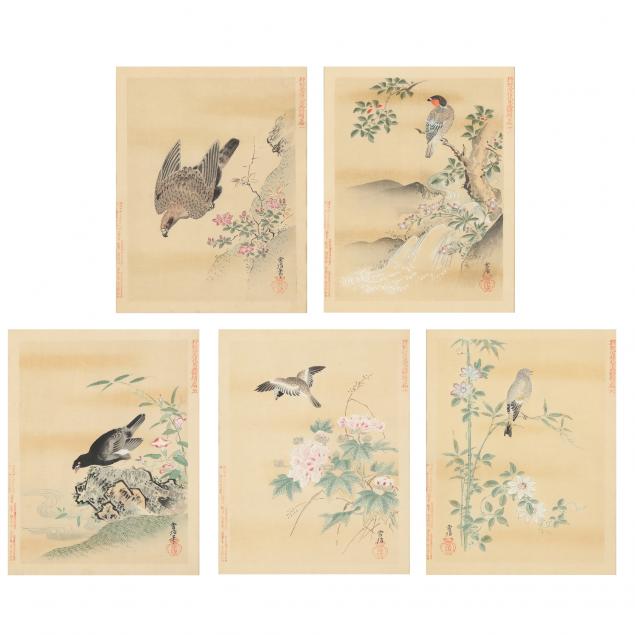 after-kano-tsunenobu-japanese-1636-1713-five-bird-and-flower-prints