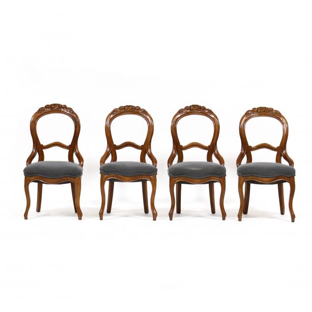 four-american-victorian-carved-walnut-parlor-chairs
